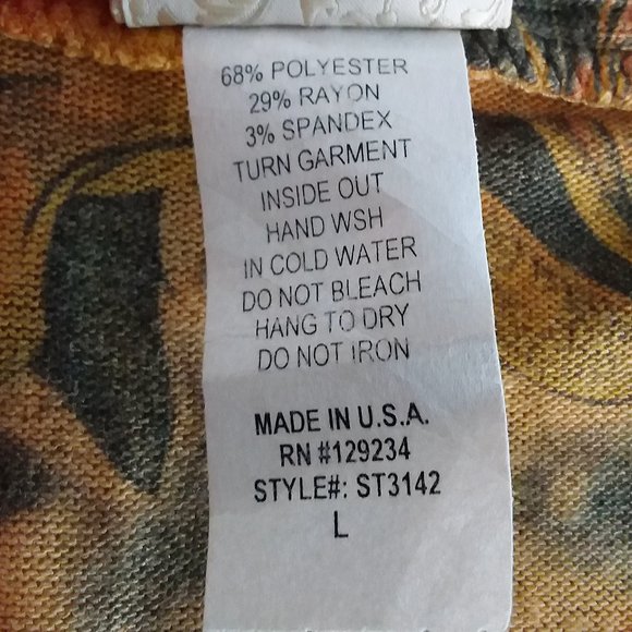 Daytrip Thin Knit Open Cardigan Sweater Size L Yellow Sequin Collar Studded - Picture 8 of 8